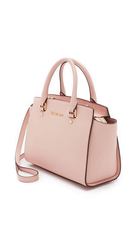 michael kors medium selma bag pink|Michael Kors selma satchel.